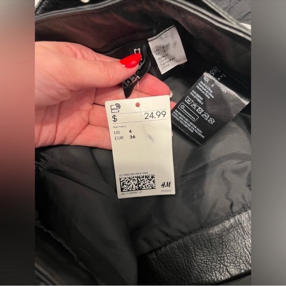 H&M leather skirt NWT - Picture 3 of 7